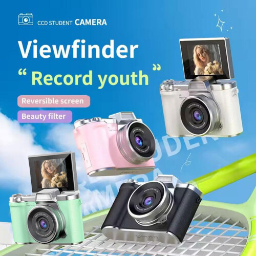 Ψηφιακή κάμερα CCD HD με αναδιπλούμενη οθόνη 180, ζουμ 8X και οθόνη LCD – Συμβατή με 1