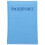 1Pack Rectangular Card Holder Sleeve Waterproof Protection for Important Documents in Blue 1