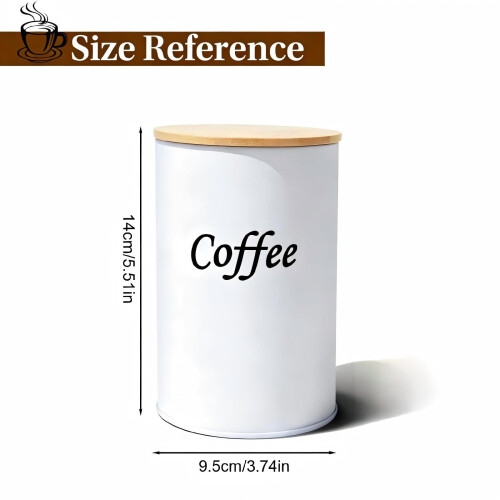 Δοχείο καφέ και τσαγιού από μαύρο σίδερο με καπάκι στεγανοποίησης (5,5"x3,7") – 1