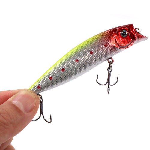 2 Stück 9,5 cm/12 g Angelköder mit Öse, Watchhook 3D 2