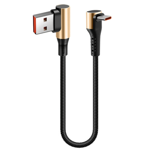 Cabo USB Tipo C trançado para carregamento rápido de 1 m