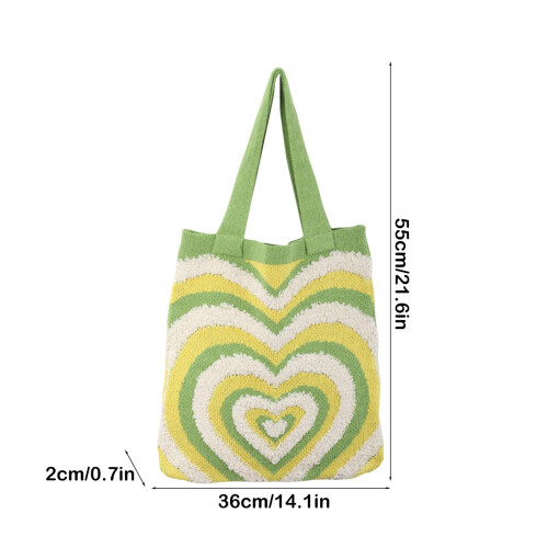 Γυναικείες Πλεκτές Τσάντες Tote Τσάντες Tote Boho Μεγάλες τσάντες θαλάσσης σε σχήμα 2