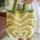 Γυναικείες Πλεκτές Τσάντες Tote Τσάντες Tote Boho Μεγάλες τσάντες θαλάσσης σε σχήμα 4