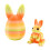 3D Printed Easter Bunny Eggs Articulated Flexible 1 Pack 2