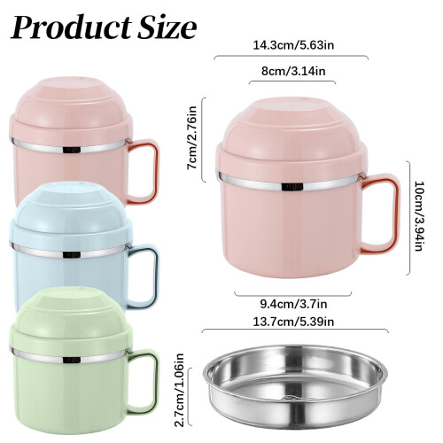 30oz Microwave-Safe Soup Bowl with Handles, 900ml 2
