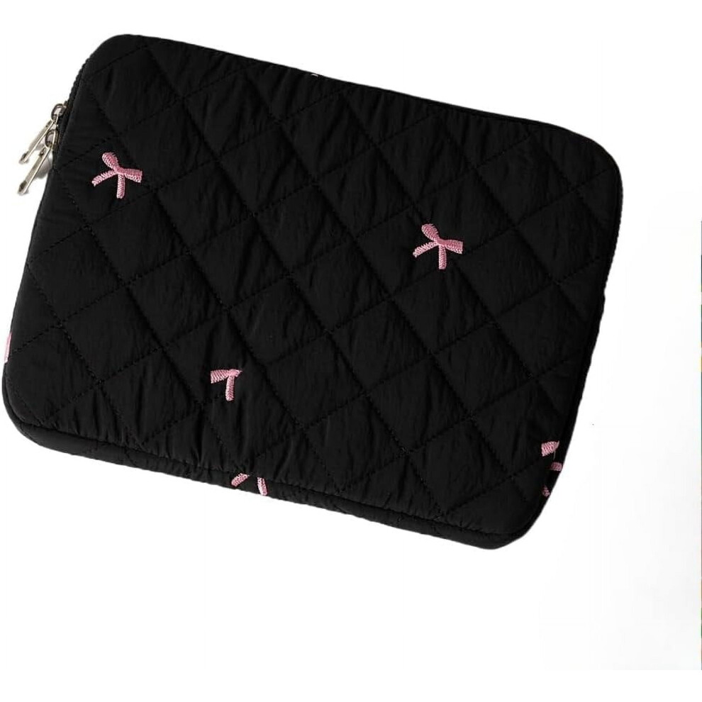 Cute Bow Tie Puffy Laptop Sleeve Coquette Carrying Laptop Bag Cover Y2k Preppy Tablet Liner Pouch Cottagecore Stuffs 9418476708015