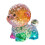 Valpeornament i klart glass med gradientfarge, 1 stk. 1