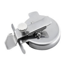 Adjustable Round Magnetic Seam Guide, 2026 Multi-Functional Clamp w/ Thickness Screw & Curved Edge for Hems, Collars, Circles – Compatible with