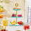 Plateau à cupcakes à 3 étages en plastique doré 5