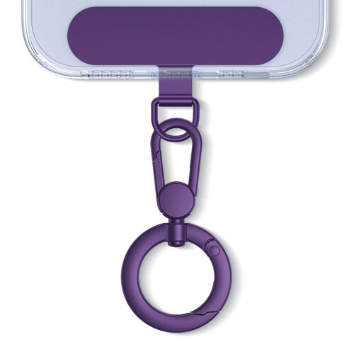 Lanière pour téléphone rotative à 360 avec mousqueton détachable 1