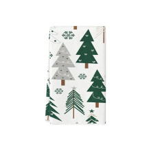 Ensemble de 2 serviettes de toilette à motifs de flocons de neige sur le thème de l'hiver – Douces, absorbantes, compatibles avec les salles de