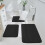 Ensemble de tapis de bain absorbant, doux et antidérapant 3 pièces 4
