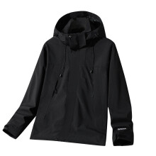 Giacca da donna a maniche lunghe con cerniera e cappuccio, a blocchi di colore, antivento, impermeabile, foderata in pile, calda e ideale per le