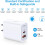 Kit com 2 carregadores de parede USB-C PD de 20 W para Google Pixel 9/9a/9 Pro/8/7/6 e Pixel Watch; Compatível com iPhone 16/15 e QC Cube. 6