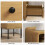 Homcom HOMCOM Bedside Table with Drawer and Shelf, Modern Bedside Cabinet, Oak 7