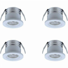 LED recessed spotlights warm white 3 W set of 4