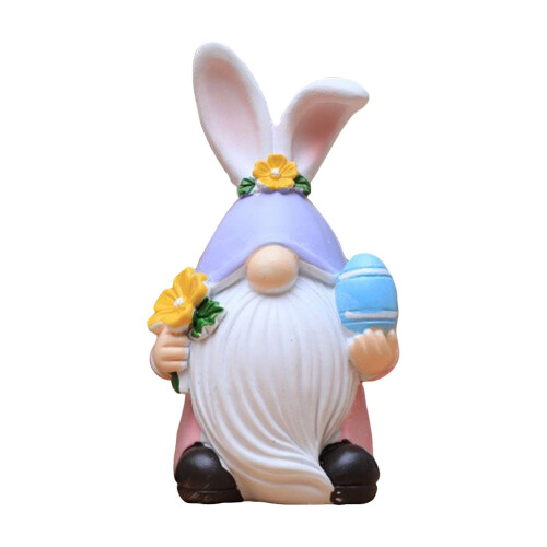 Påskehare-gnomfigur 12,5 cm med egg