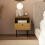 Homcom HOMCOM Bedside Table with Drawer and Shelf, Modern Bedside Cabinet, Oak 9