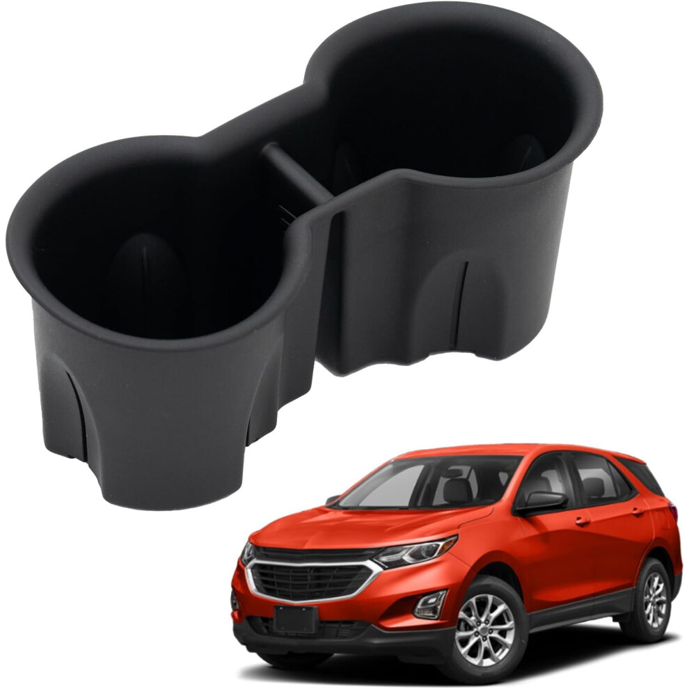 Cup Holder For 2018Â2024 Chevrolet Equinox Pvc Insert Black 908436176873