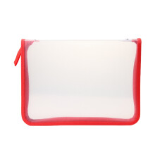 Transparante, lichtgewicht A4-mappen met ritssluiting, draagbare documentenopbergtas, maporganizer en accessoires.
