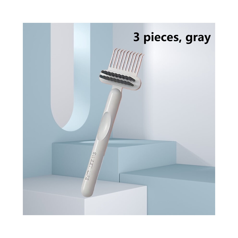 Comb Cleaner with Pick and Bristles 2-in-1
