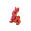 3D-printet påskeeggpynt med kaninfigur 2 tommer 6