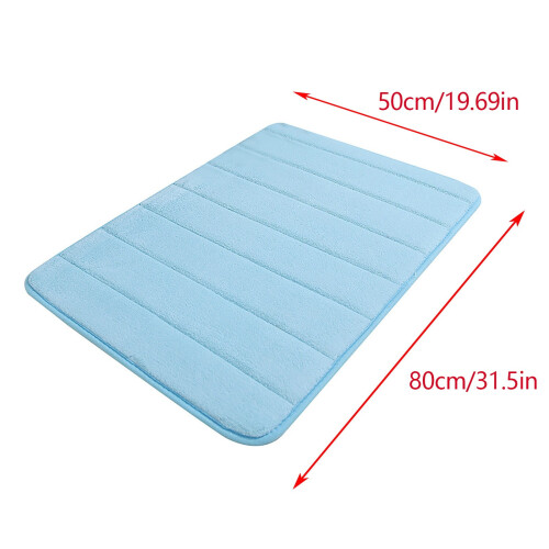 Memory Foam Mat Microfiber Non-Slip 1 Pack 2
