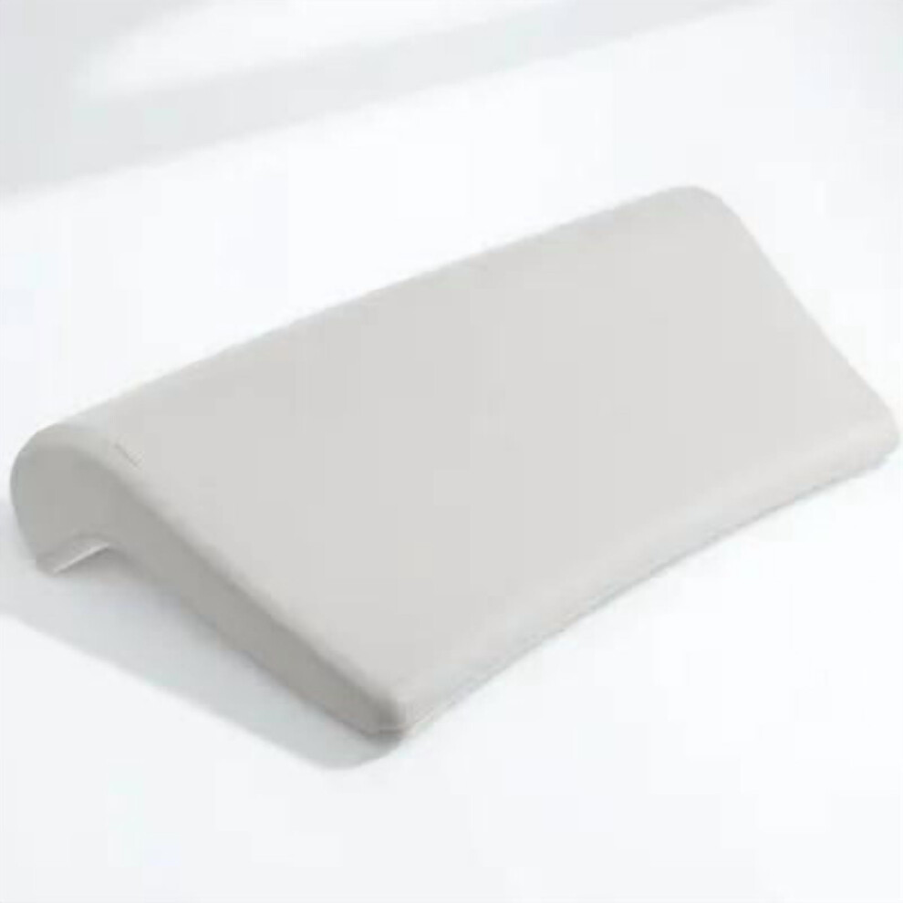 White PU Bathtub Pillow with Non- Cups for Bathroom Shower Comfort and Neck Support