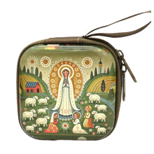 Aufbewahrungsbox für religiösen Schmuck, katholische Rosenkranzbeutel, Geldbörsen mit Reißverschluss, tragbare Kopfhörertasche, Damen Herren