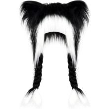 Söt Plysch Katthatt Fluffig Öron Huvudbonad Vinter Varma Öronkåpor Huvudmask Halloween Cosplay Tillbehör