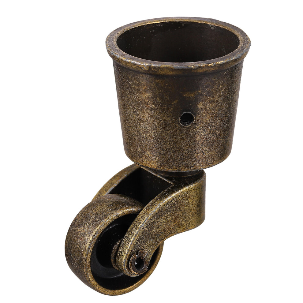 Zinc Alloy Sofa Furniture Rollers Light Brown Casters With 360 Degree Rotation, Sturdy And Easy To Install For Home Use 9071309821857