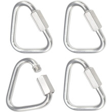 Rozsdamentes acél karabiner gyorszár M8 4 db