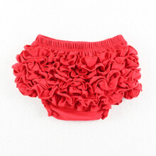 Rüschenhöschen aus Baumwolle für Babys und Mädchen, weiche, atmungsaktive Unterwäsche im Prinzessinnen-Stil – Rot, 6–12 Monate, geeignet