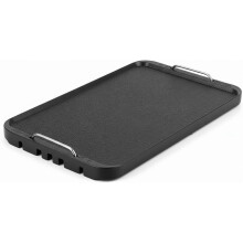 Plaque de cuisson antiadhésive 15 x 8,7 pouces, poignées en acier inoxydable