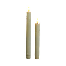 Långskaftade LED-flamlösa ljus, simulerade elektroniska lampor, fladdrande låga, batteridrivna, säkert för heminredning, bröllop, fest, 4-pack