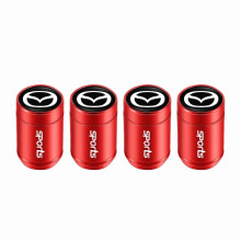 4Pcs 3D Metal Car Tire Valve Caps Wheel Dust Cover For Mazda 6 3 2 Angkesaila CX3 CX4 CX5 CX9 CX7 CX30 RX8 MX5 MX3 MS MP Demio