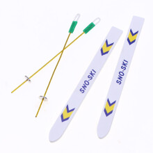 5-teiliges Miniatur-Ski-Set mit Stöcken – Puppenhaus-Winteraccessoires für Weihnachtsdekoration, Festtagsdekorationen und Outdoor-Sport-Requisiten