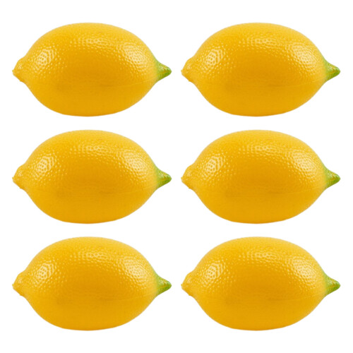 Conjunto de decoração com frutas artificiais, 24 tipos, 6 peças.