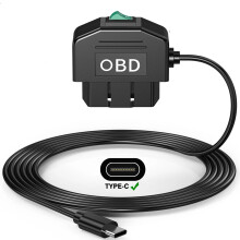 OBD Dash Cam Hardwire Kit USB-C 12-24V to 5V/3A