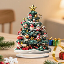 Acryl kerstboom tafeldecoratie 20 cm
