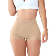 Dámske nohavičky na zdvíhanie zadku Lace Tummy Control Shapewear Šortky Fajas Colombianas Moldeadoras Pohodlná spodná bielizeň