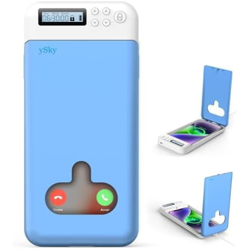 Blocco di sicurezza per telefono con timer per iPhone e Android