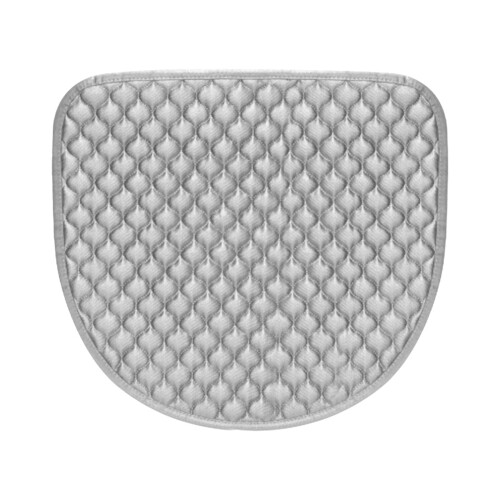 Coussin de siège confortable 100 % polyester pour une utilisation intérieure, coussin de méditation rectangulaire gris doux 1