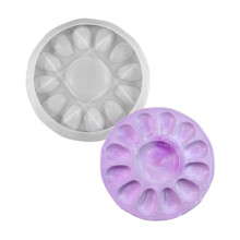 Plateau de rangement pour œufs en silicone pour la cuisine, 12 compartiments