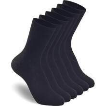 5 Paar Damen-Anzugsocken, Größe 6-9, leichte, dünne Freizeitsocken, Wadenlänge, Schwarz