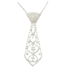 Cravate pour femme ornée de strass, accessoire de mode pour Noël
