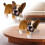 Peluche Bouledogue Français Réaliste Marron 22 cm 1