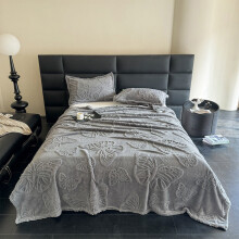 Coral Fleece Queen Blanket – Double-Sided, Soft & Lightweight, All-Season Cozy Luxury Blanket, 47.24x78.74in (Dark Gray)