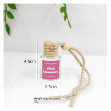 Lot de 2 diffuseurs de parfum pour voiture, parfum longue durée (plus de 45 jours), pendentif d'aromathérapie en bois – Compatible avec toutes