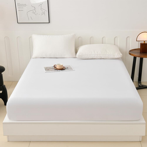 Drap-housse Queen en microfibre, poche profonde de 38 cm